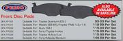 Femo Front Disc Pads-(SPX.FP161) Per Set