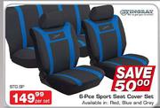 Stingray 6-Pce Sport Seat Cover Set-Per Set