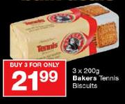 Bakers Tennis Biscuits-3 x 200gm