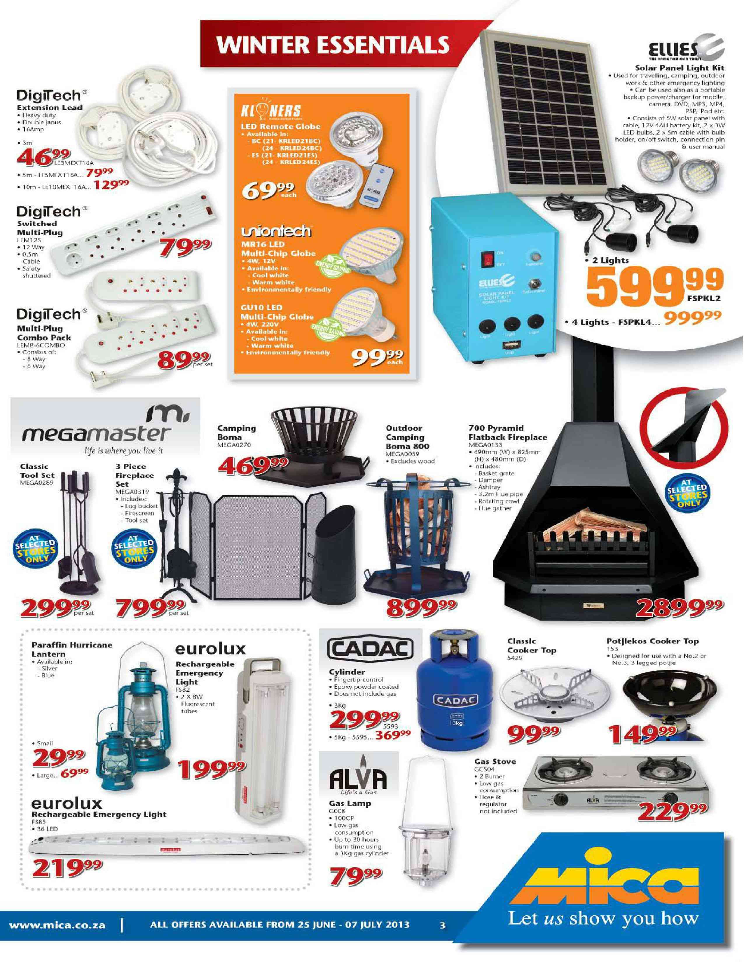 Special Ellies Solar Panel 4 Light Kit — www.guzzle.co.za