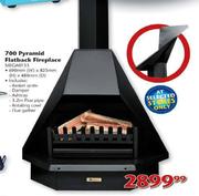Megamaster 700 Pyramid Flatback Fireplace-Mega0133