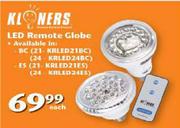Kloners LED Remote Globe Each