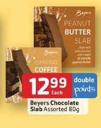 Beyers Chocolate Slab Assorted-80g Each