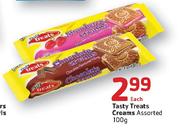 Tasty Treats Creams Assorted-100g Each