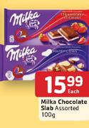 Milka Chocolate Slab Assorted-100g Each