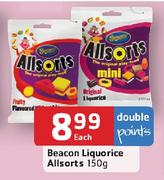 Beacon Liquorice Allsorts-150g Each