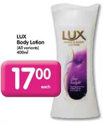 Lux Body Lotion-400ml Each