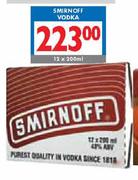 Smirnoff Vodka-12 x 200ml