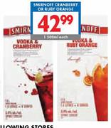 Smirnoff Cranberry Or Ruby Orange-1500ml