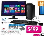 Packard Bell Desktop PC Plus LCD Monitor-20"
