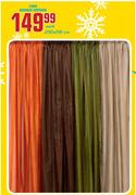 Lined 230x218cm Organza Curtains-Each
