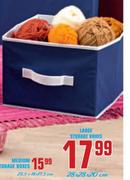Large 28x28x20cm Storage Boxes-Each