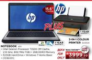 Hp Notebook Plus Hp 3-In-1 Colour Printer (D2050A) 
