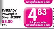 Eveready Powerplus Silver(R20PP)-12 Per Pack