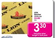 Lion Matches-10 Per Pack