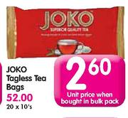 Joko Tagless Tea Bags-20X10 Per Pack