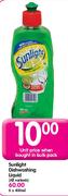 Sunlight Dishwashing Liquid-6X400ml