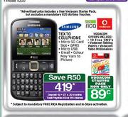 Samsung Texto Cellphone-Each