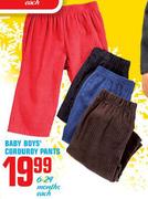 Baby Boys' Corduroy Pants-Each