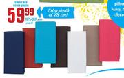 Single Bed Fitted Sheets - 92 x 188cm Each