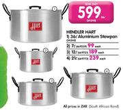Hendler Hart 21Ltr Aluminium Stewpan-Each