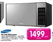Samsung 40L Grill Microwave(MG402MADXBB/FA)-Each