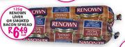 Renown Liver or Smoked Bacon Spread-Per 125g