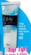 Olay Even & Smoooth Face Wash-100Gm