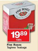 Five Roses Tagless Teabags-100's
