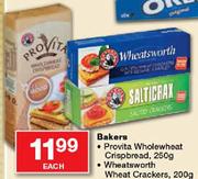 Bakers Provita Wholewheat Crispbread-250gm Each