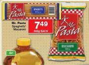 Mr. Pasta Spaghetti/Macaroni-500gm Each