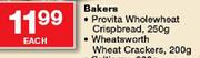 Bakers Wheatsworth Wheat Crackers-200gm Each