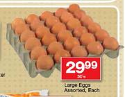 Large Eggs Assorted-30's