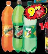 7 Up/Mirinda/Mountain Dew Cold Drink Assorted-2Ltr Each