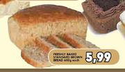 Freshly Baked Standard Brown Bread-600g Each