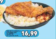 Pap With Gravy & Chicken Leg Quarter-Each