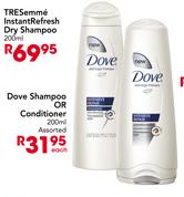 Dove Shampoo or Conditioner-200ml Each