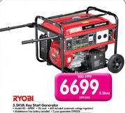 Ryobi 5.5KVA Key Start Generator(RG-6900K)