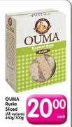 Ouma Rusks Sliced-450g/500g Each