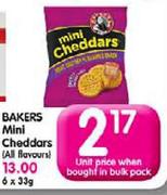 Bakers Mini Cheddars-33g