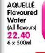 Aquelle Flavoured Water(All Flavours)-6X500ml
