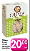 Ouma Rusks Sliced(All Variants)-450g/500g Each