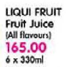 Liqui Fruit Juice(All Flavours)-6X330ml 