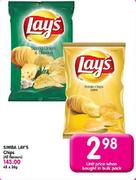 Simba Lay's Chips(All Flavours)-36g Each