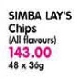 Simba Lay's Chips(All Flavours)-48X36g