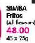 Simba Fritos (All Flavours)-48x25gm