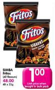 Simba Fritos (All Flavours)-25gm Each