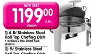 Stainless Steel 6.8 Ltr Roll Top Chafing Dish