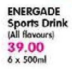 Energade Sports Drink (All Flavours)-6x500ml