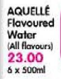 Aquelle Flavoured Water(All Flavours)-6x500Ml